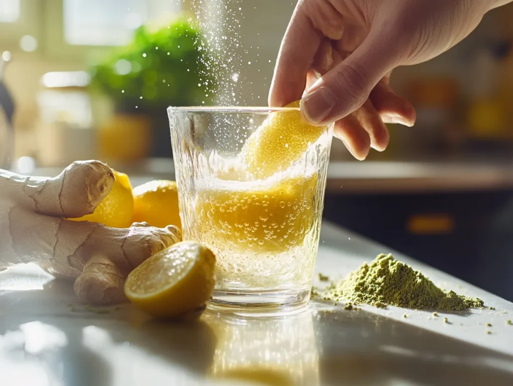 Natural Mounjaro Recipe: The 1 Ultimate Guide to Natural Alternatives and Ingredients 3 Preparing Natural Mounjaro Recipe with fresh lemon and ginger