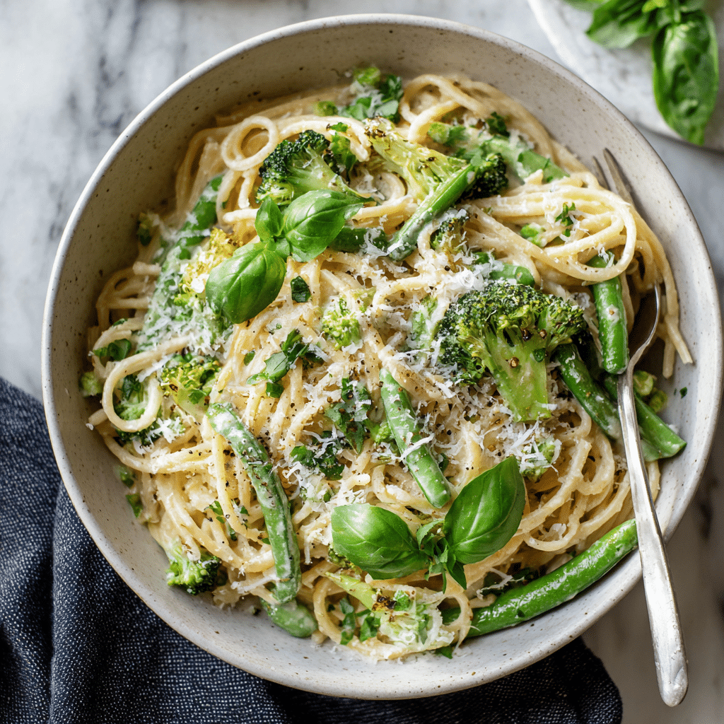 Classic Pasta Primavera with Broccoli and Basil – Easy Vegetarian Recipe