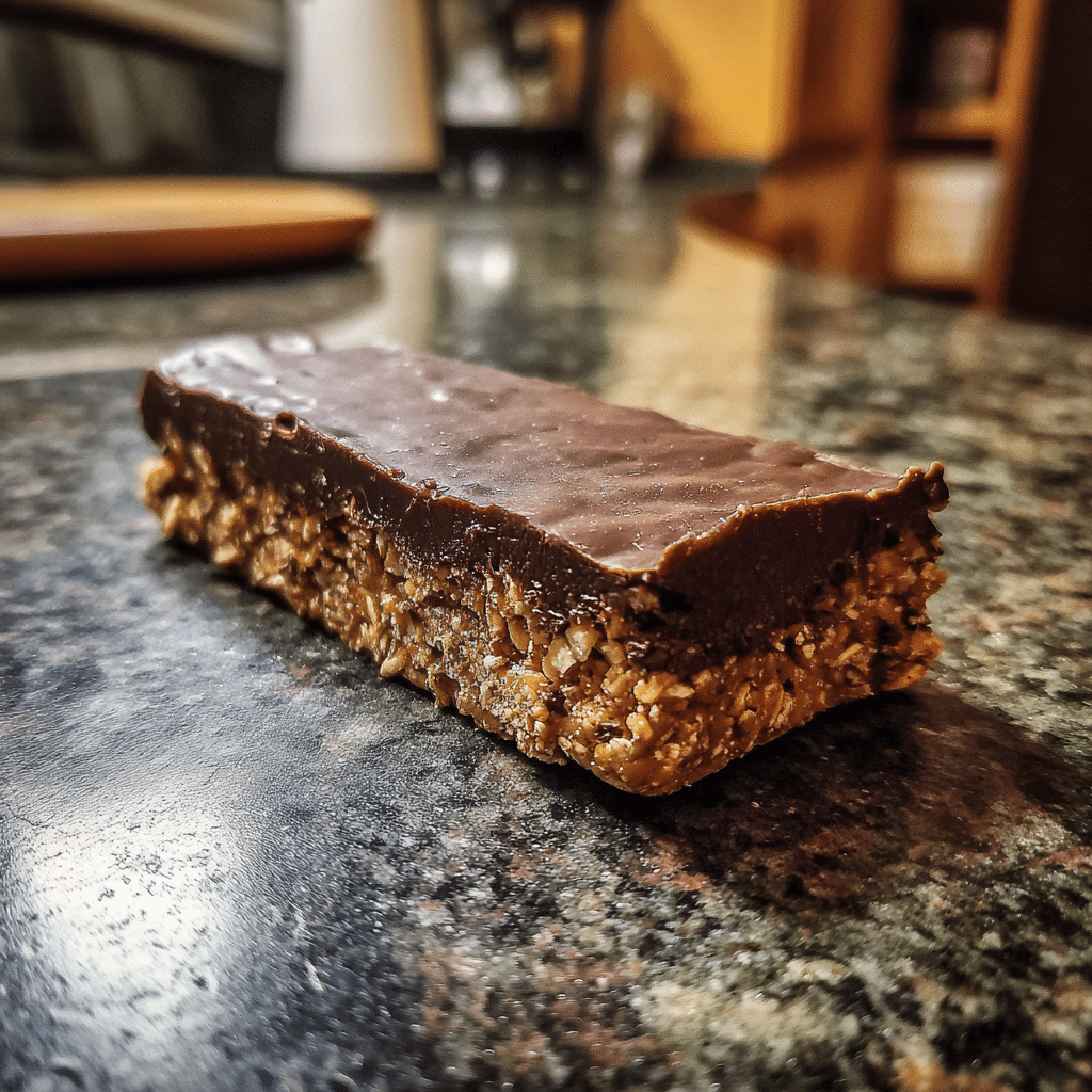 Homemade Chocolate Oat Protein Bar – Easy No Bake Snack Idea