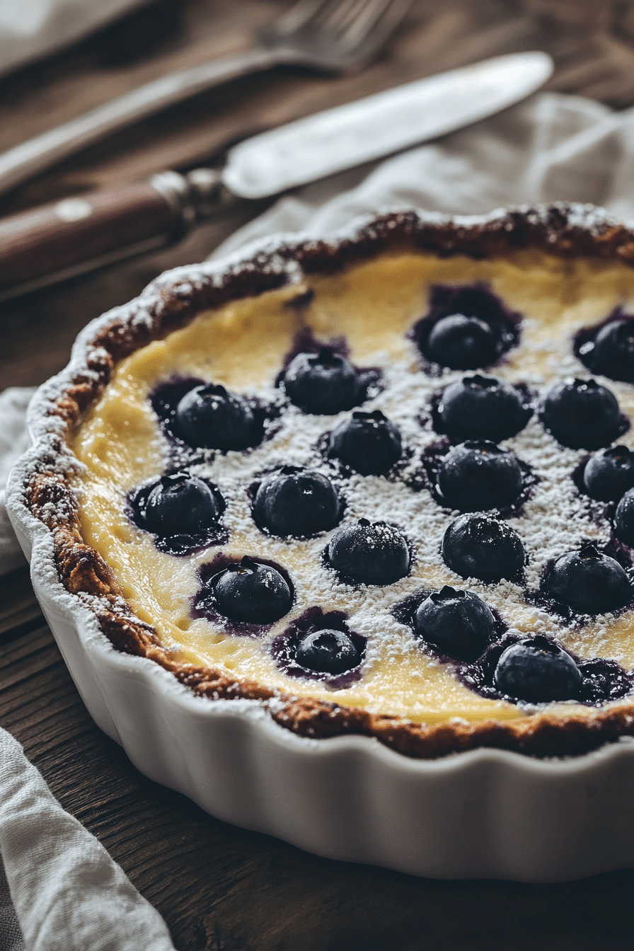 Keto Blueberry Clafoutis – Low Carb Baked French Dessert with Almond Flour