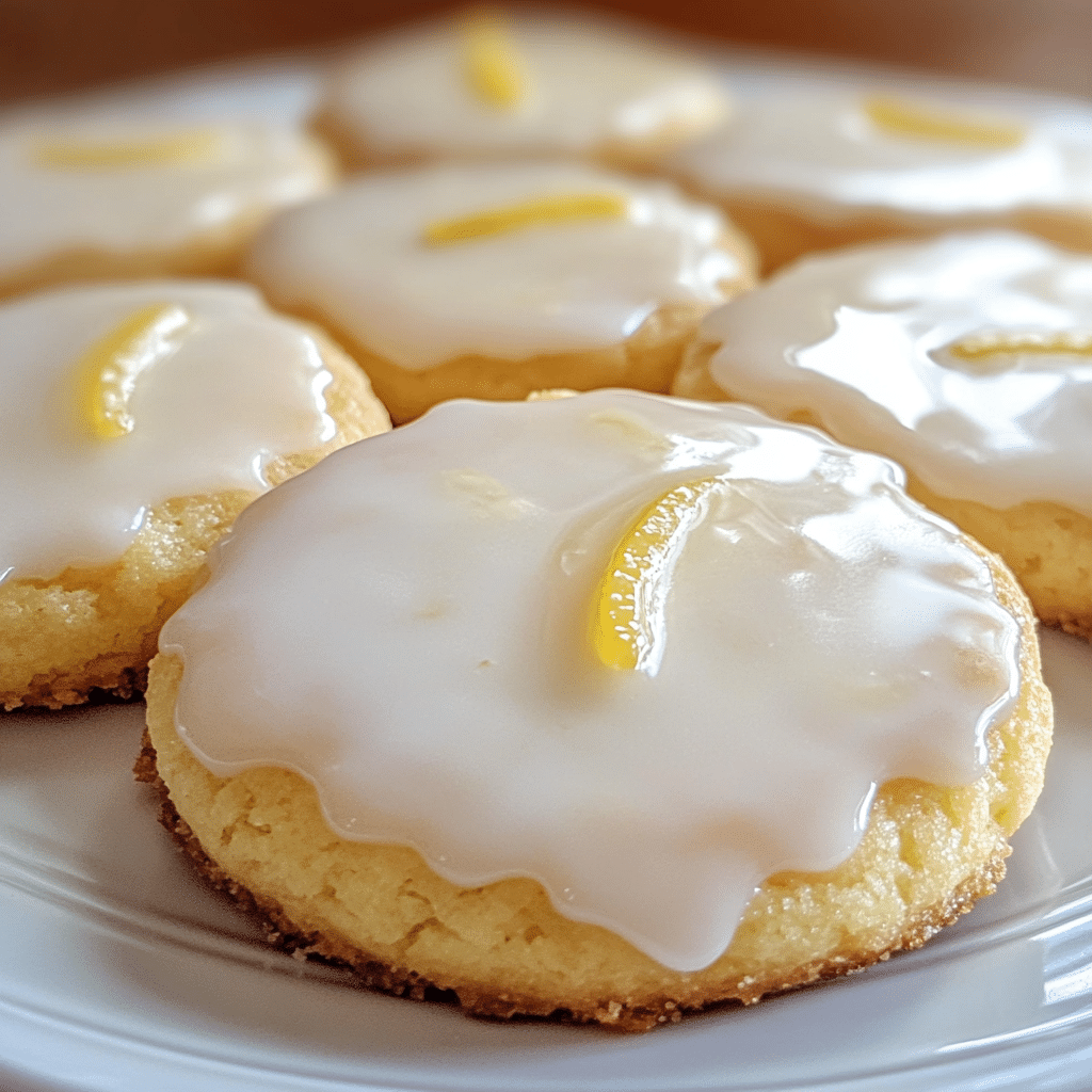 lemon pound cake cookies glazed
