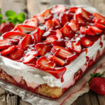 Strawberry Shortcake Cake (Easy, Moist, and Bursting with Berries!) 3 karimizm a chilled strawberry shortcake cake on a rustic wood b18fcd6e b678 4d15 91b8 c087e59114c8 0