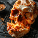 Cheesy Pizza Skulls – Spooky Halloween Dinner with Gooey Pizza Filling