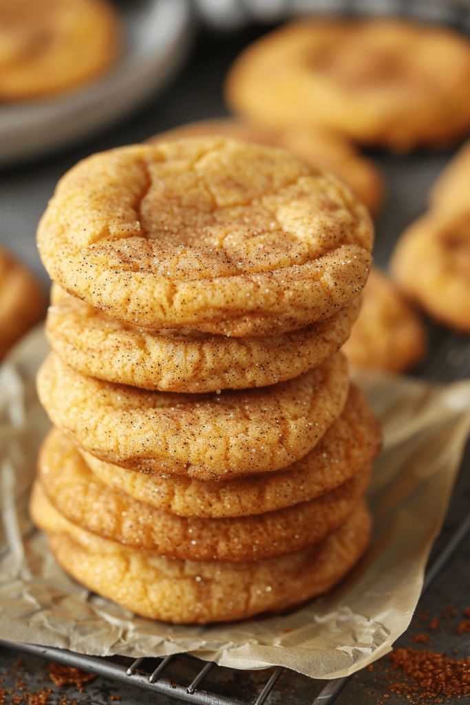 Chewy Pumpkin Snickerdoodle Cookies – Soft Spiced and Sugar Dusted 1