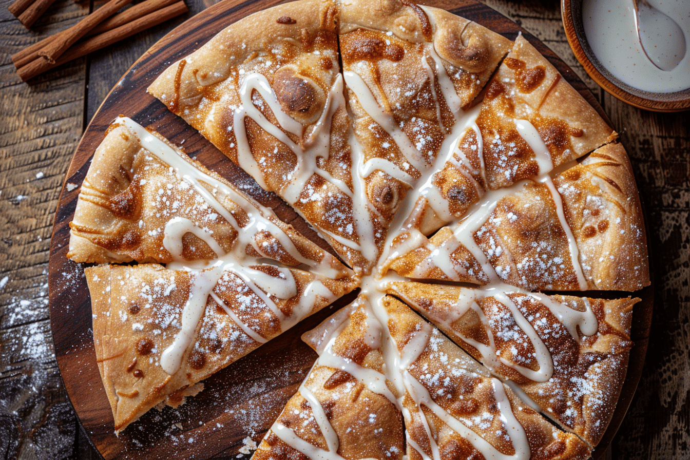 Cinnamon Sugar Dessert Pizza with Icing – Buttery Sweet Irresistible