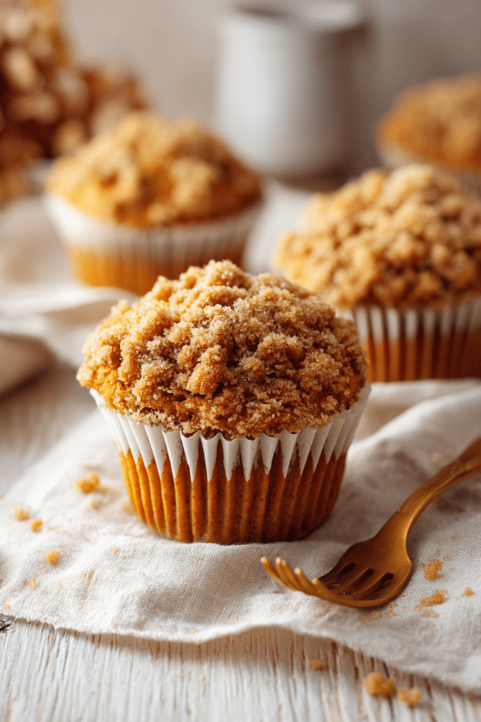 Cozy Pumpkin Muffins with Streusel Topping – Easy Fall Breakfast