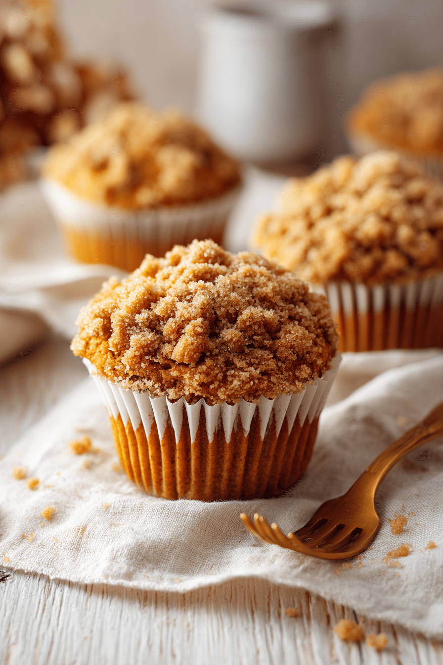 Cozy Pumpkin Muffins with Streusel Topping – Easy Fall Breakfast