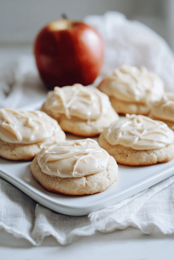 Frosted Apple Butter Sugar Cookies Perfect for Fall