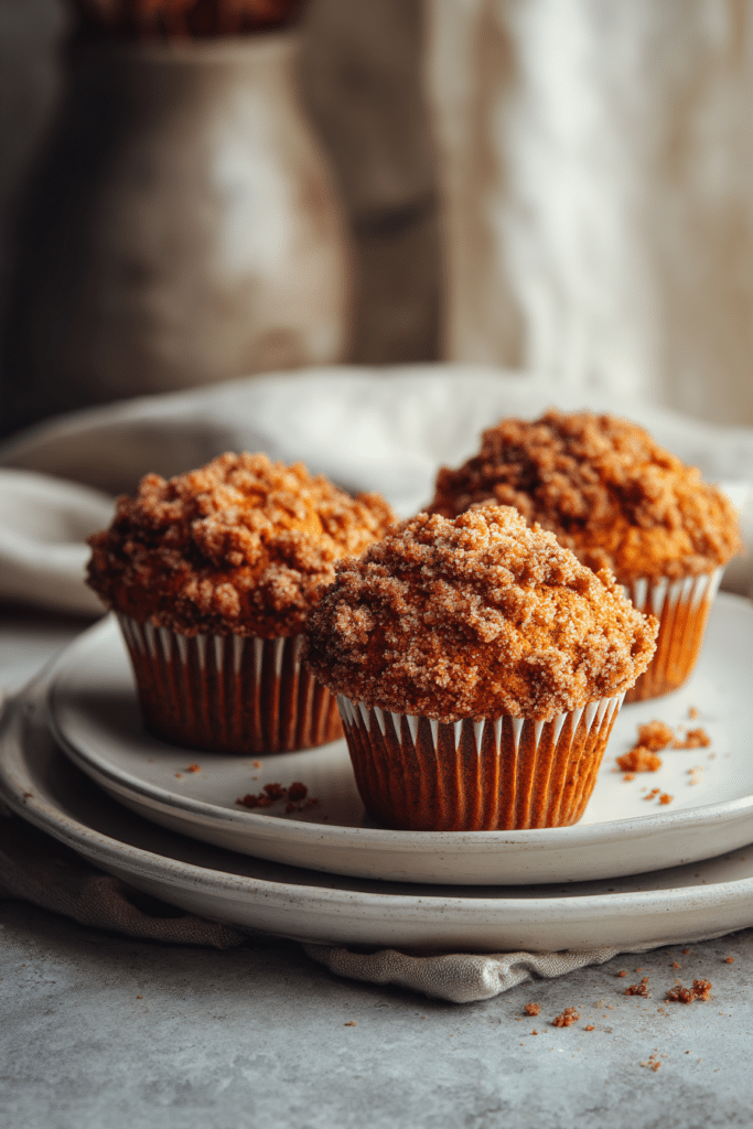 Easy Pumpkin Muffins (Moist, Fluffy & Full of Fall Flavor) 5 Homemade Pumpkin Muffins with Crunchy Streusel Topping – Cozy Fall Recipe
