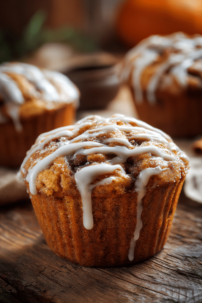 Mini Pumpkin Bread with Cinnamon Swirl Moist Spiced Glazed