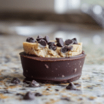 Chocolate Chip Cookie Dough Cups (No Bake & Irresistibly Easy!) 7 Single Chocolate Chip Cookie Dough Cup – Easy Homemade Treat
