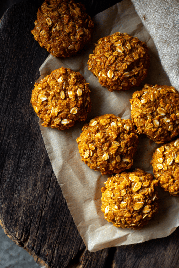 Soft Chunky Pumpkin Cookies with Toasted Oats