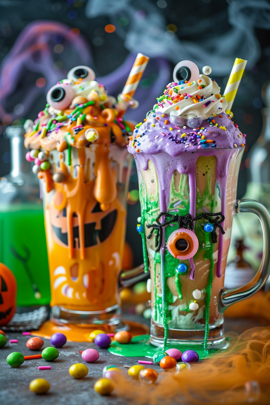 Spooky Green Purple Halloween Drinks That Kids Will Love