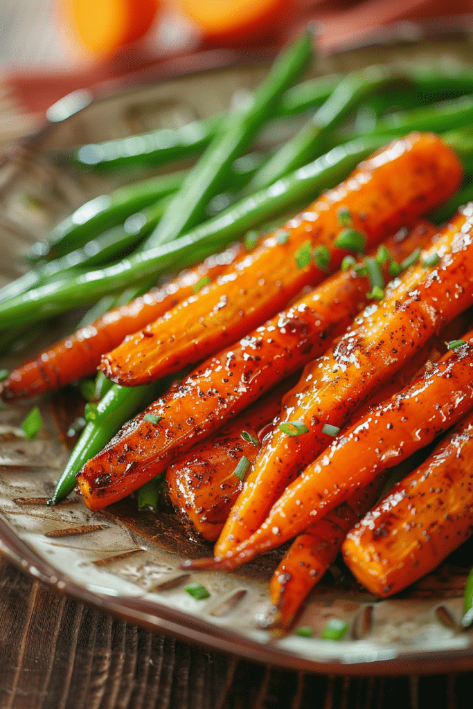 Honey Glazed Carrots and Green Beans Stunning Holiday Side Dish 2