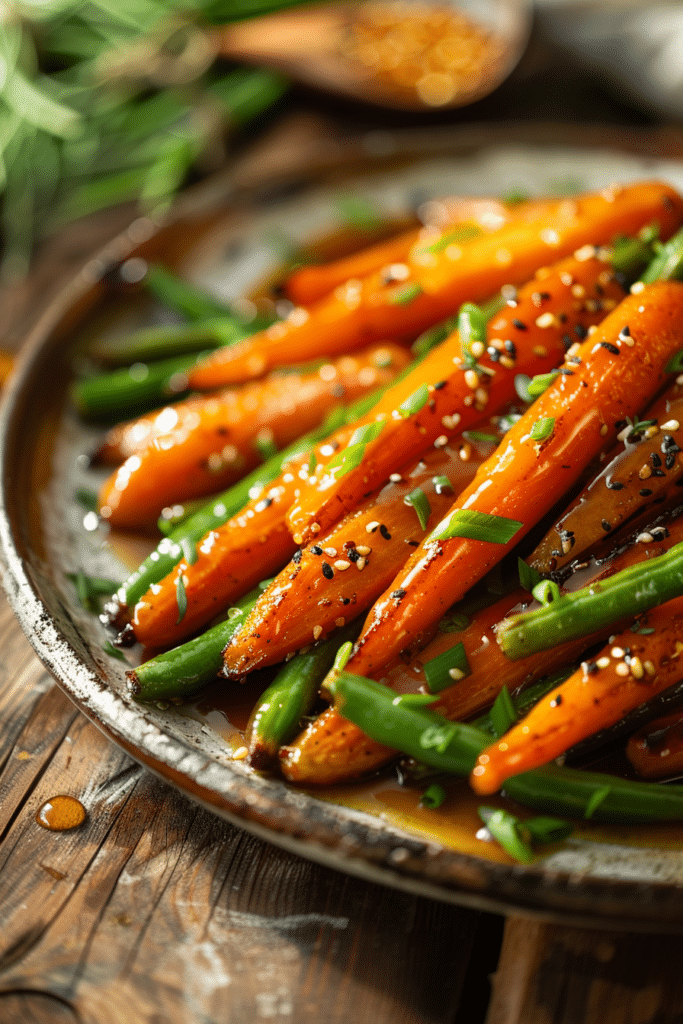 Honey Glazed Carrots and Green Beans Stunning Holiday Side Dish