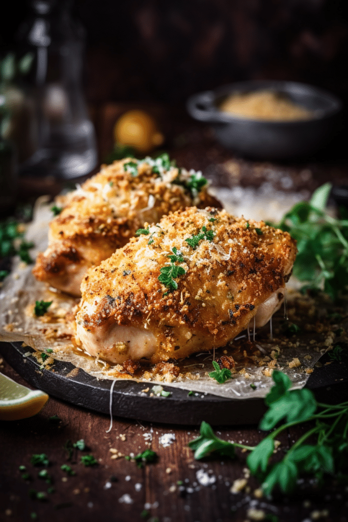 Air Fryer Parmesan Crusted Chicken 1