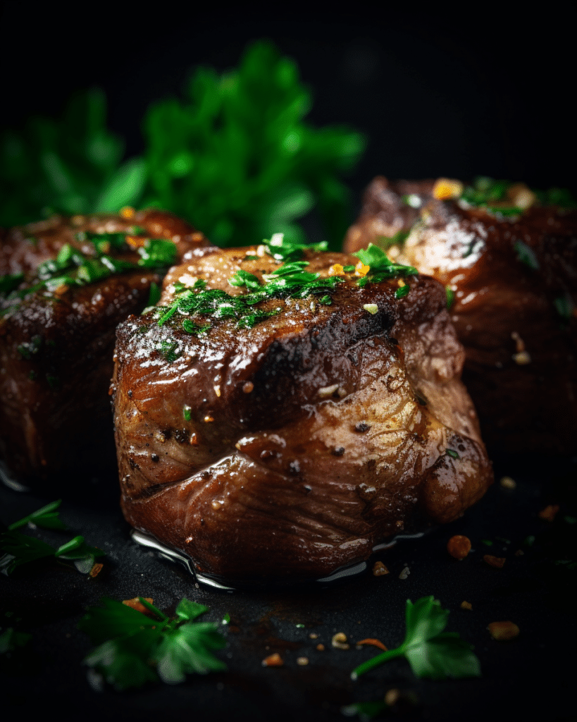 Garlic Butter Air Fryer Steak Bites 1