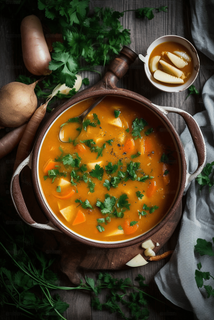 Vegan Carrot Potato Soup 4