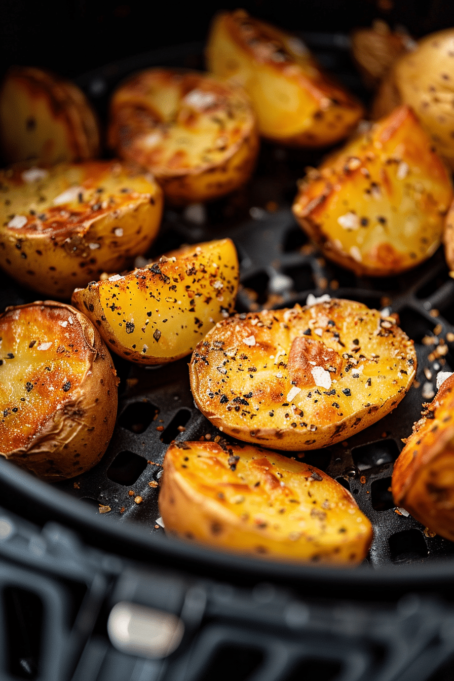 karimizm crispy air fryer baked russet potatoes close up view ef60cf22 f930 4760 a1c6 37b34c14c234 2