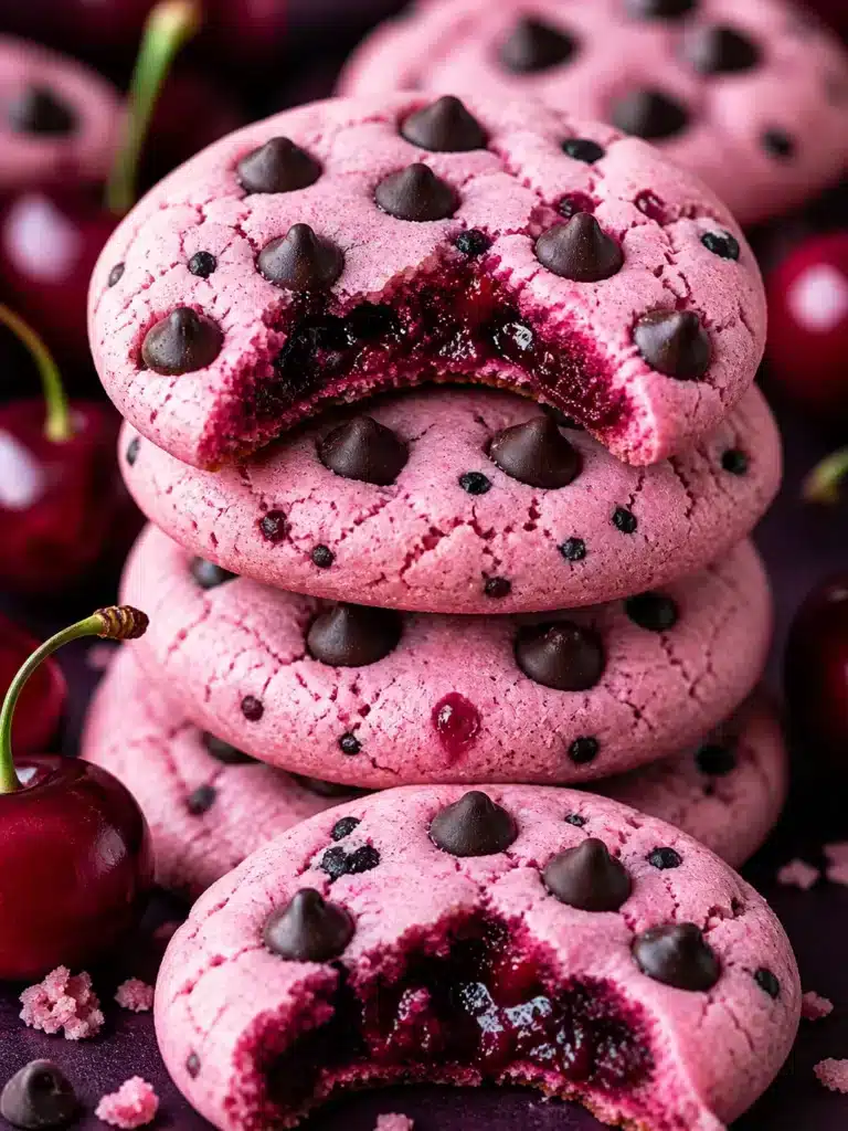 Maraschino Cherry Chocolate Chip Cookies